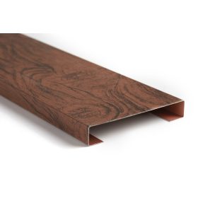   CESAR KERÍTÉSLÉC C PROFIL 12 cm DIÓ - Normál kivitel (1 oldalon festett) 125 cm hosszú