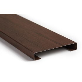   CESAR KERÍTÉSLÉC C PROFIL 8 cm DIÓ - Normál kivitel (2 oldalon festett) 100 cm hosszú