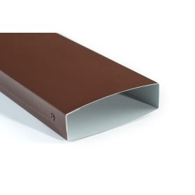   CESAR KERÍTÉSLÉC ZÁRT PROFIL 14 cm BARNA -  (1 oldalon festett)